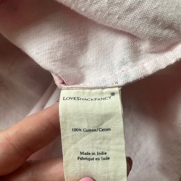 LOVESHACKFANCY Willow Corduroy Top In Charlestown Pink - Picture 9 of 16